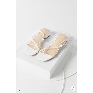 Urban Outfitters Mariana Braided Ankle Wrap Sandal